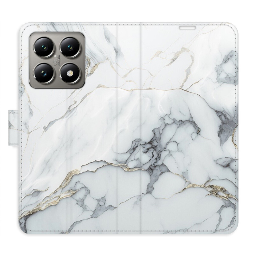 Flipové puzdro iSaprio - SilverMarble 15 - Xiaomi 14T