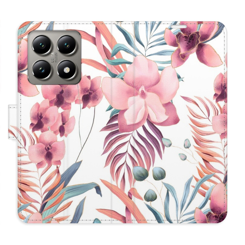 Flipové puzdro iSaprio - Pink Flowers 02 - Xiaomi 14T