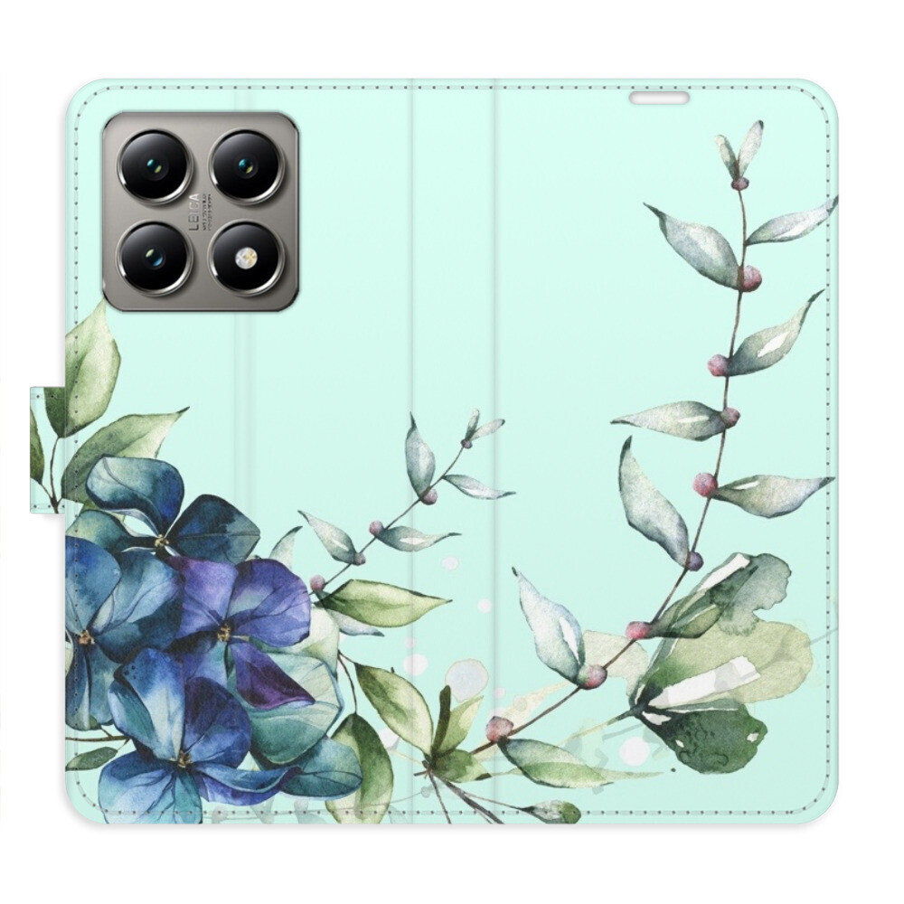 Flipové puzdro iSaprio - Blue Flowers - Xiaomi 14T