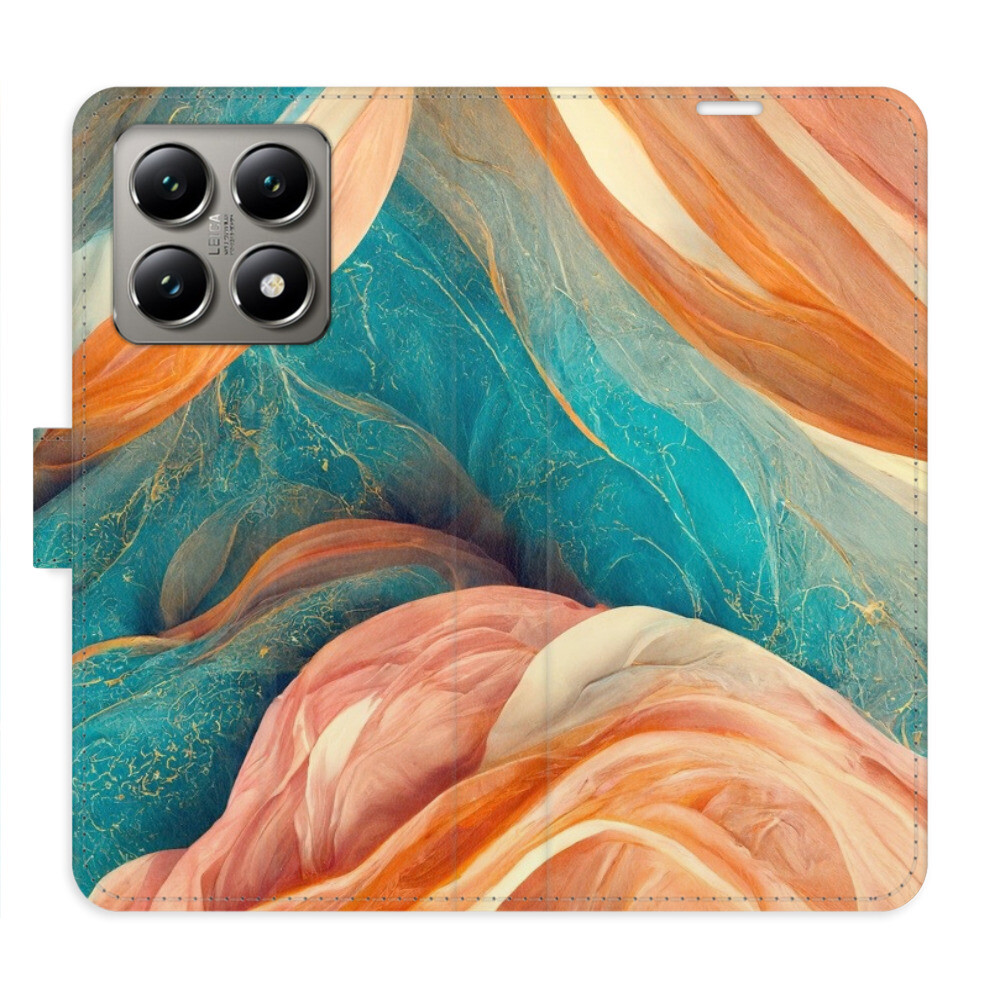 Flipové puzdro iSaprio - Blue and Orange - Xiaomi 14T