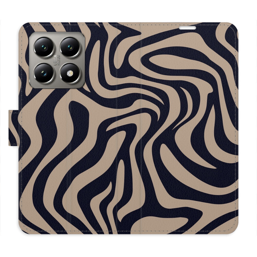 Flipové puzdro iSaprio - Zebra Black 02 - Xiaomi 14T Pro