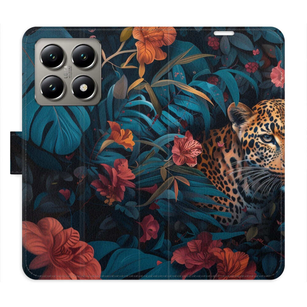 Flipové puzdro iSaprio - Flower Jaguar 02 - Xiaomi 14T Pro