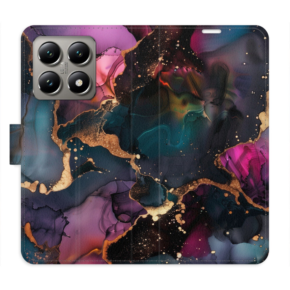 Flipové puzdro iSaprio - Dark Marble - Xiaomi 14T Pro