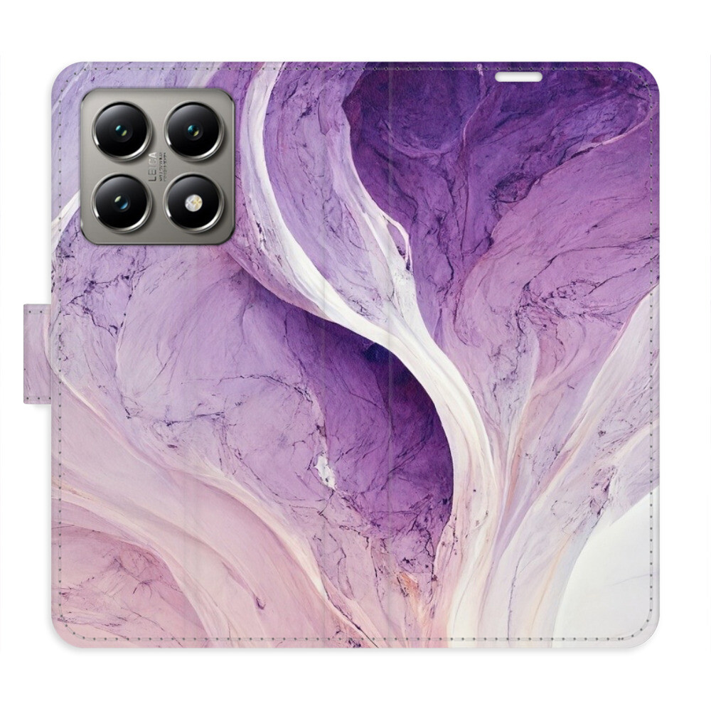 Flipové puzdro iSaprio - Purple Paint - Xiaomi 14T Pro
