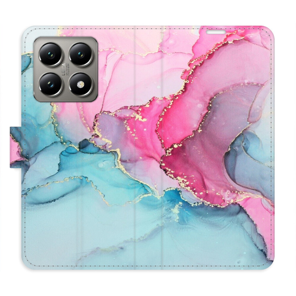 Flipové puzdro iSaprio - PinkBlue Marble - Xiaomi 14T Pro