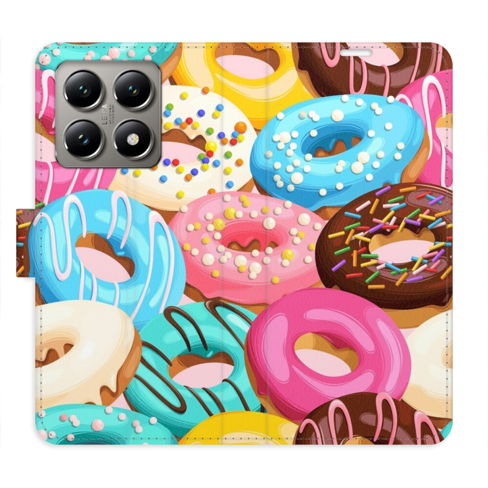 Flipové puzdro iSaprio - Donuts Pattern 02 - Xiaomi 14T Pro