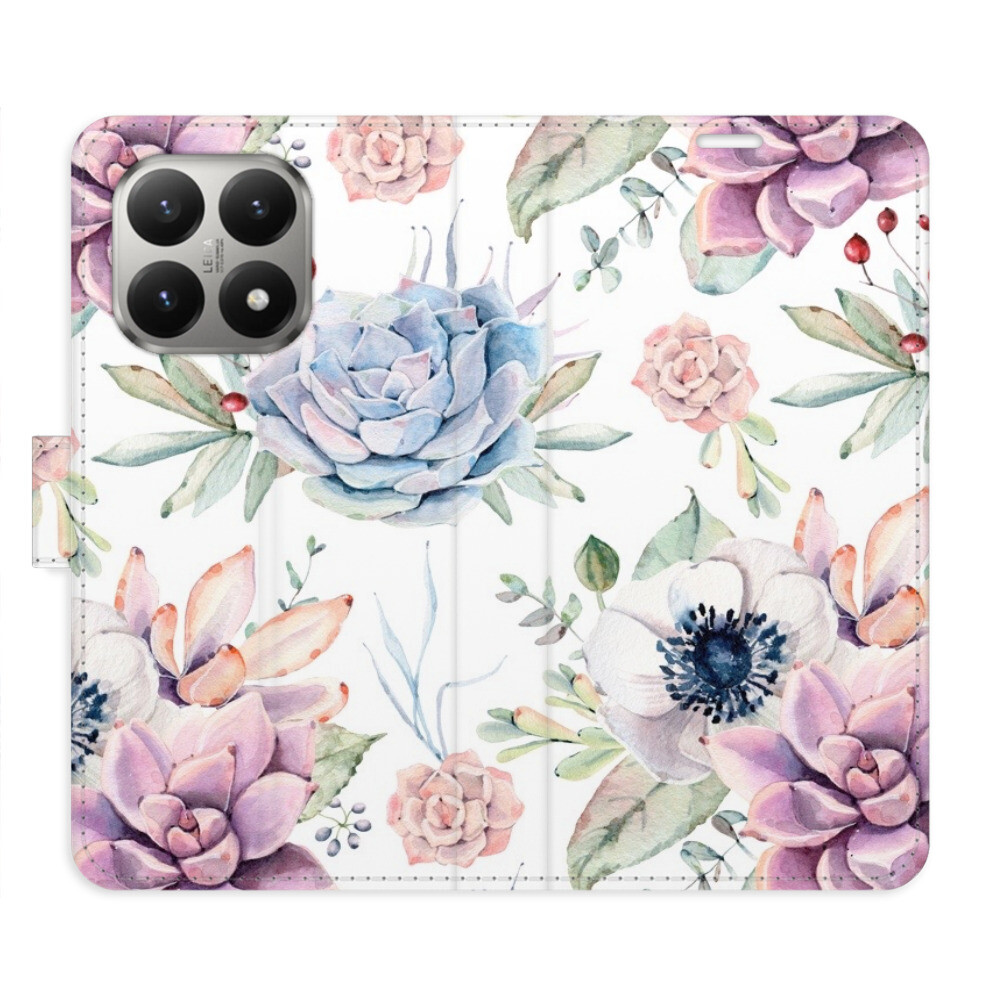 Flipové puzdro iSaprio - Succulents Pattern - Xiaomi 15T