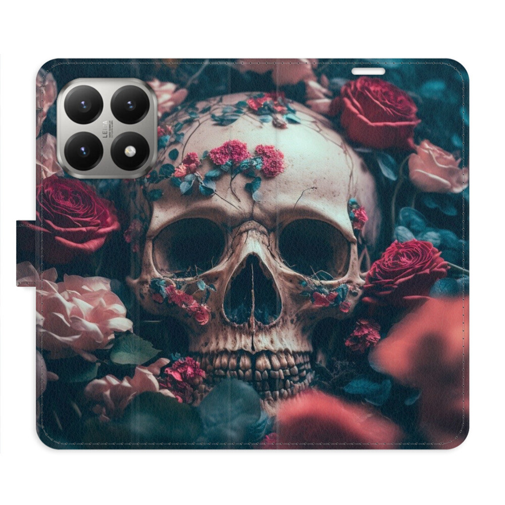 Flipové puzdro iSaprio - Skull in Roses 02 - Xiaomi 15T