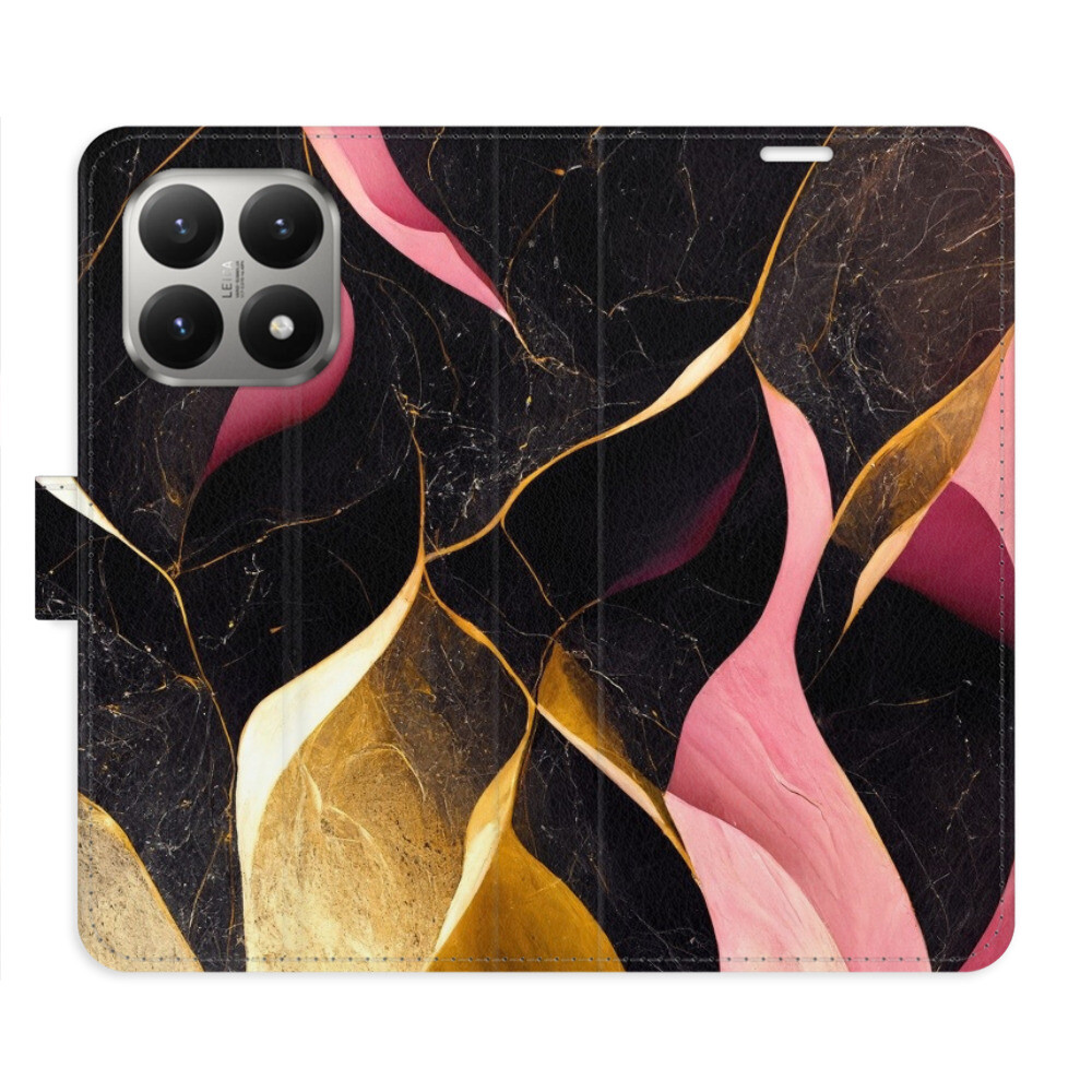 Flipové puzdro iSaprio - Gold Pink Marble 02 - Xiaomi 15T