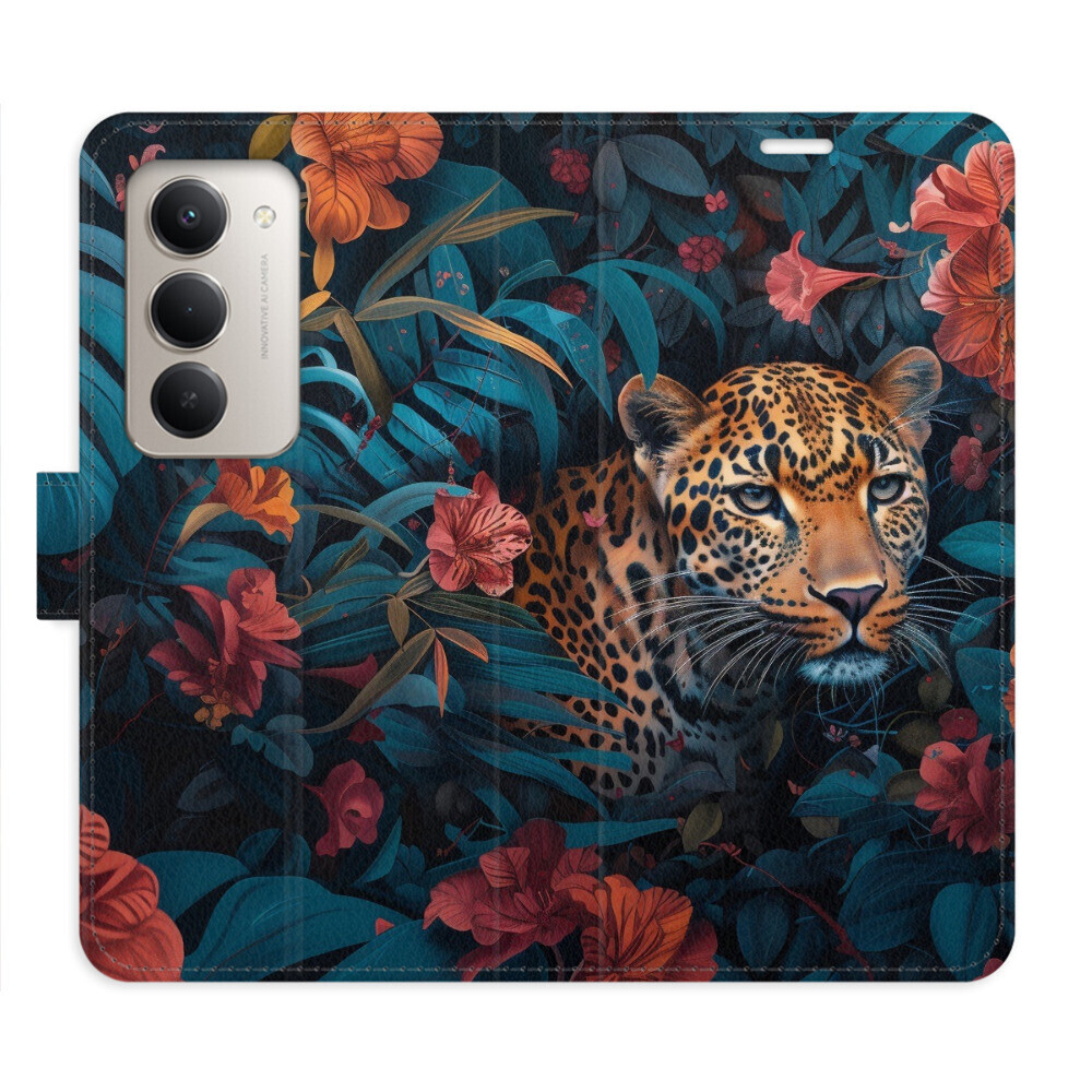 Flipové puzdro iSaprio - Flower Jaguar 02 - Xiaomi Redmi 15