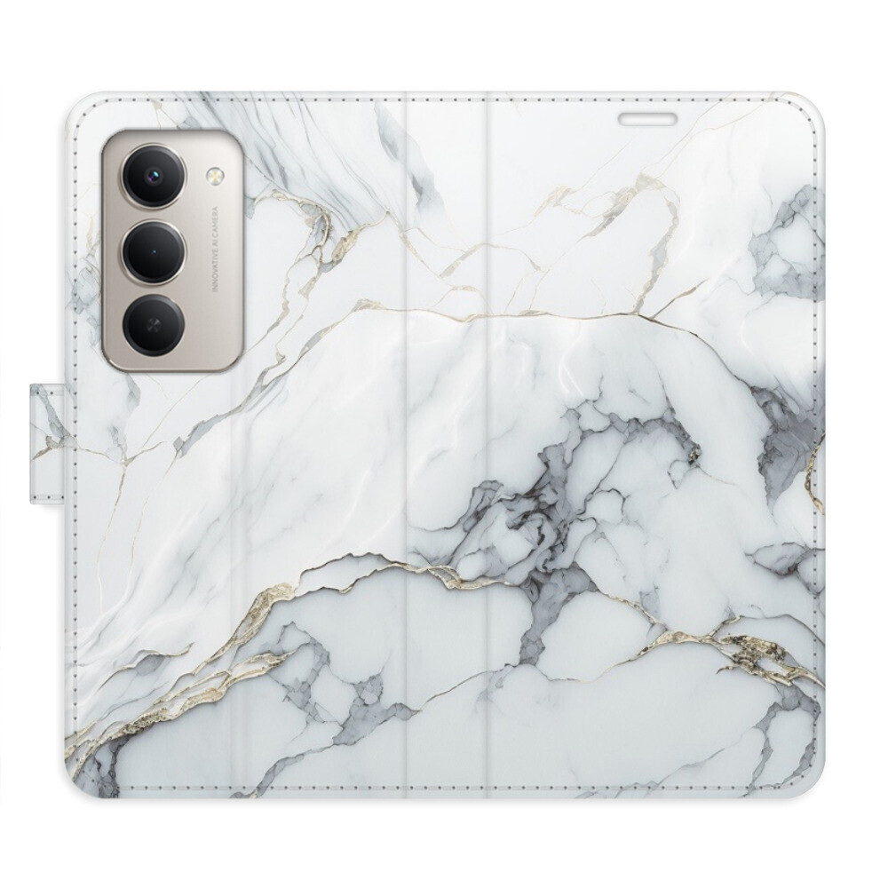 Flipové puzdro iSaprio - SilverMarble 15 - Xiaomi Redmi 15