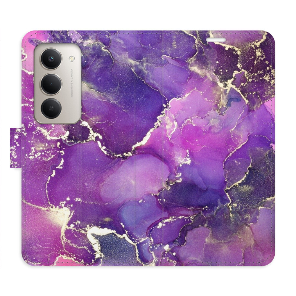 Flipové puzdro iSaprio - Purple Marble - Xiaomi Redmi 15