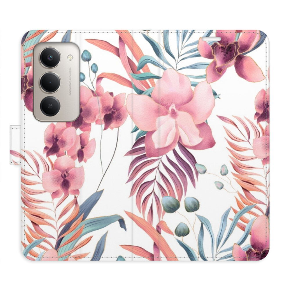 Flipové puzdro iSaprio - Pink Flowers 02 - Xiaomi Redmi 15