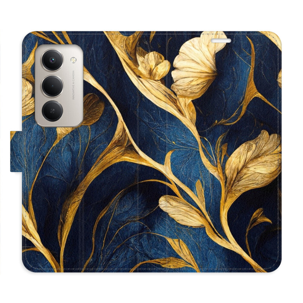 Flipové puzdro iSaprio - GoldBlue - Xiaomi Redmi 15