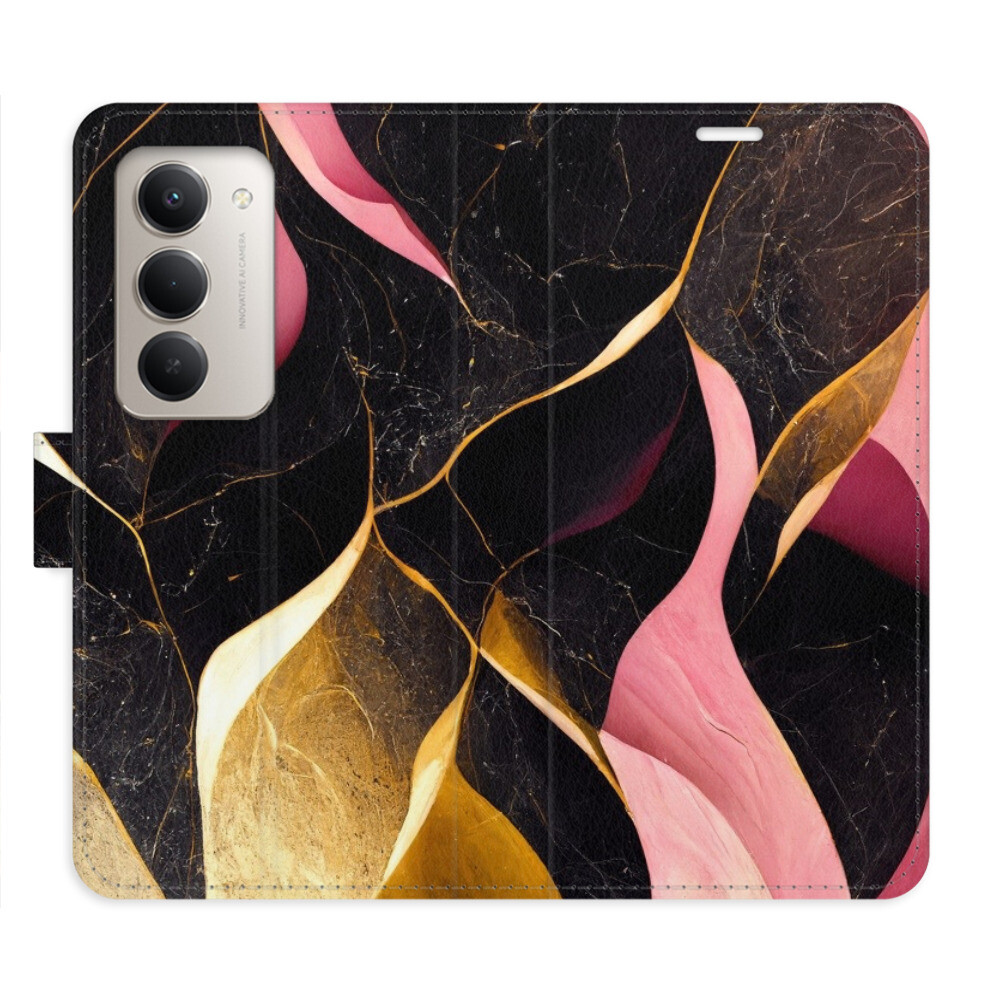 Flipové puzdro iSaprio - Gold Pink Marble 02 - Xiaomi Redmi 15