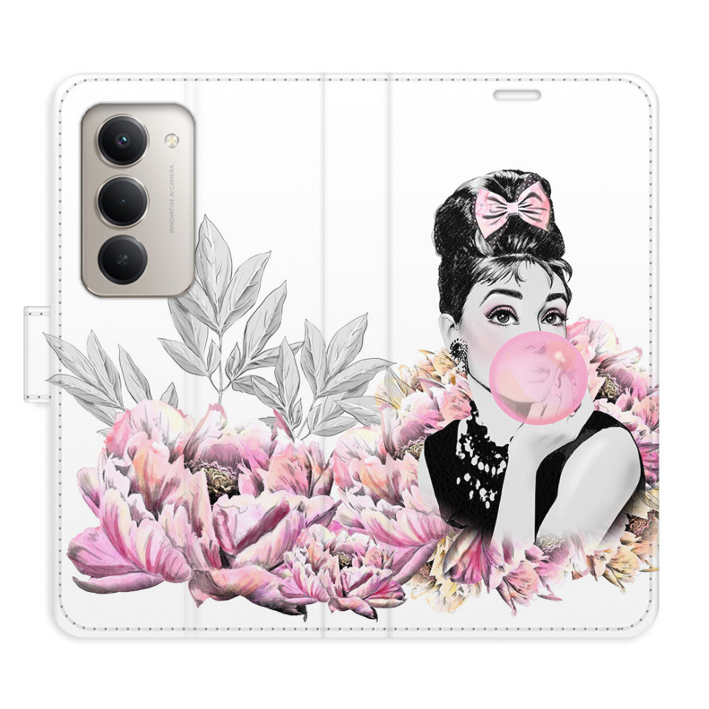 Flipové puzdro iSaprio - Girl with bubble - Xiaomi Redmi 15