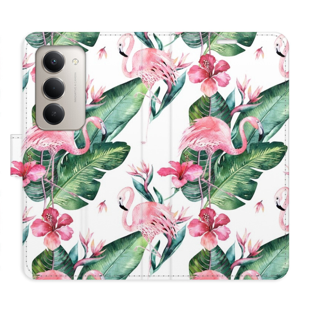 Flipové puzdro iSaprio - Flamingos Pattern - Xiaomi Redmi 15