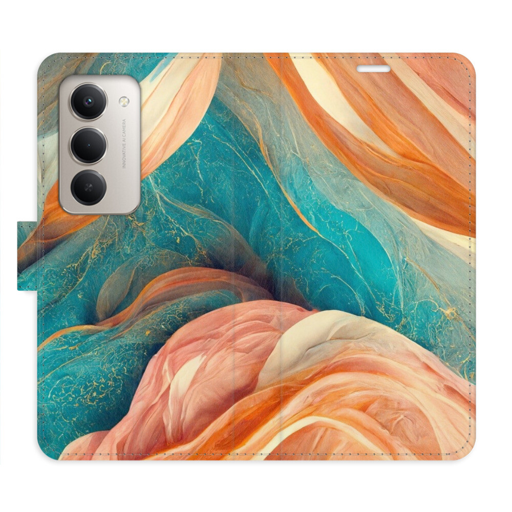 Flipové puzdro iSaprio - Blue and Orange - Xiaomi Redmi 15