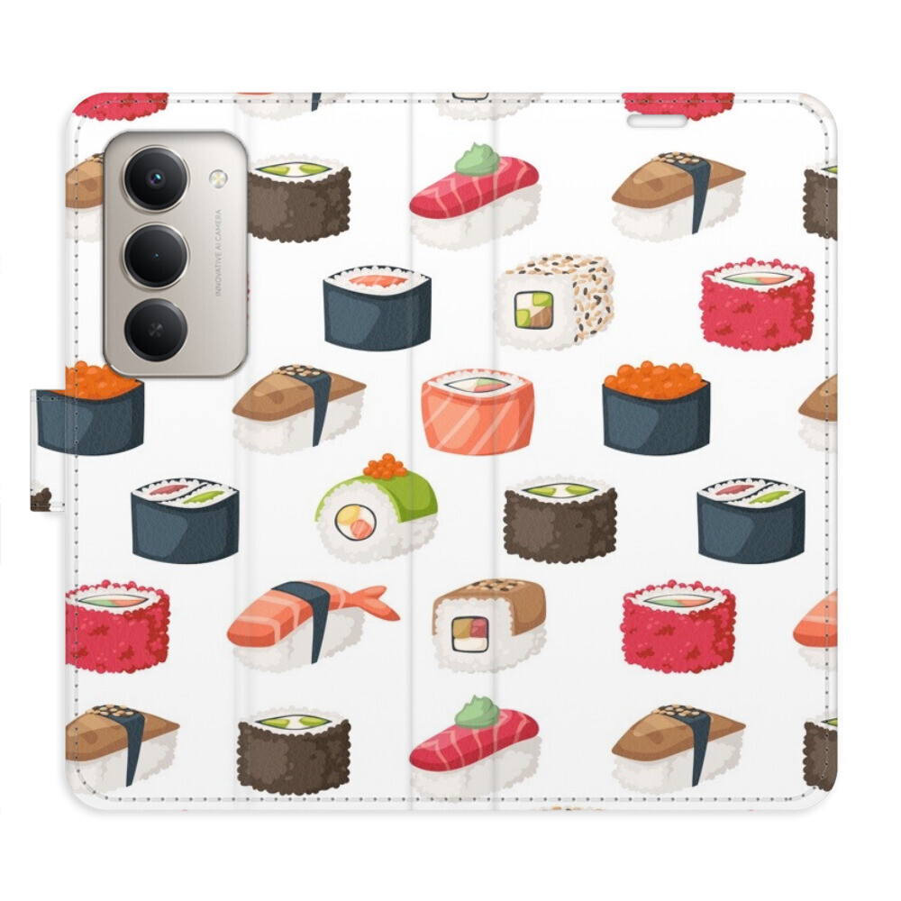 Flipové puzdro iSaprio - Sushi Pattern 02 - Xiaomi Redmi 15 5G