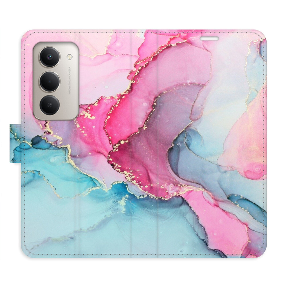 Flipové puzdro iSaprio - PinkBlue Marble - Xiaomi Redmi 15 5G