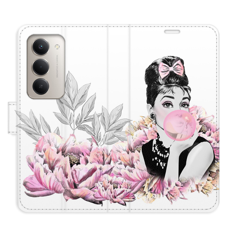 Flipové puzdro iSaprio - Girl with bubble - Xiaomi Redmi 15 5G