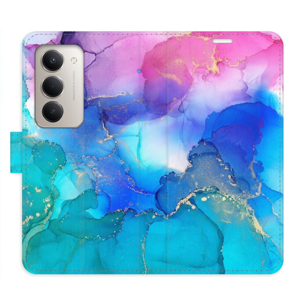 Flipové puzdro iSaprio - BluePink Paint - Xiaomi Redmi 15 5G