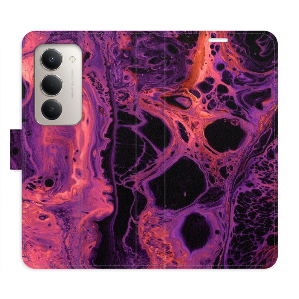 Flipové puzdro iSaprio - Abstract Dark 02 - Xiaomi Redmi 15 5G