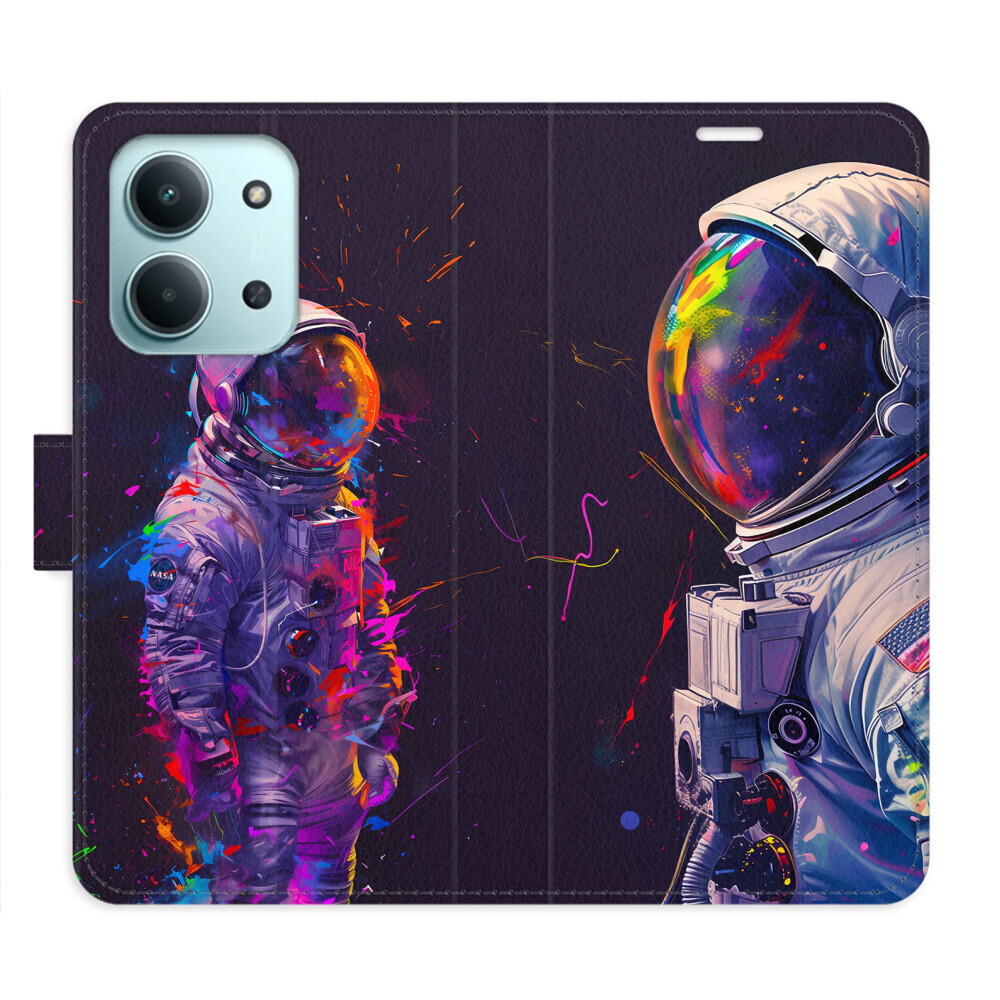 Flipové puzdro iSaprio - Neon Astronaut 02 - Xiaomi Redmi 15C
