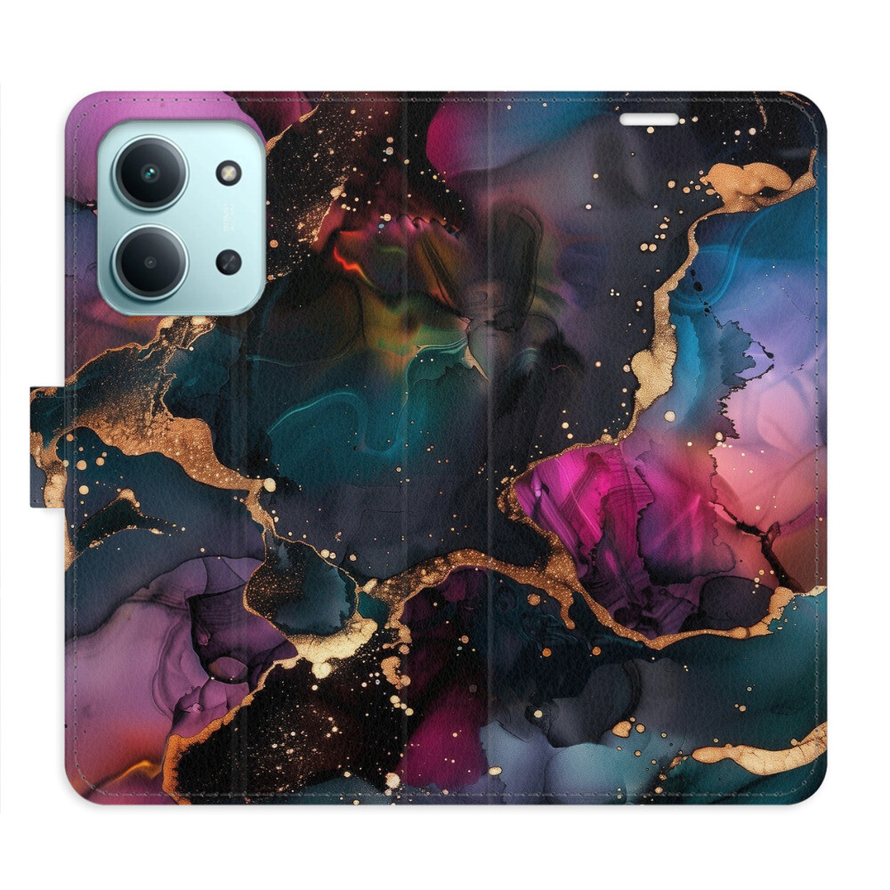 Flipové puzdro iSaprio - Dark Marble - Xiaomi Redmi 15C