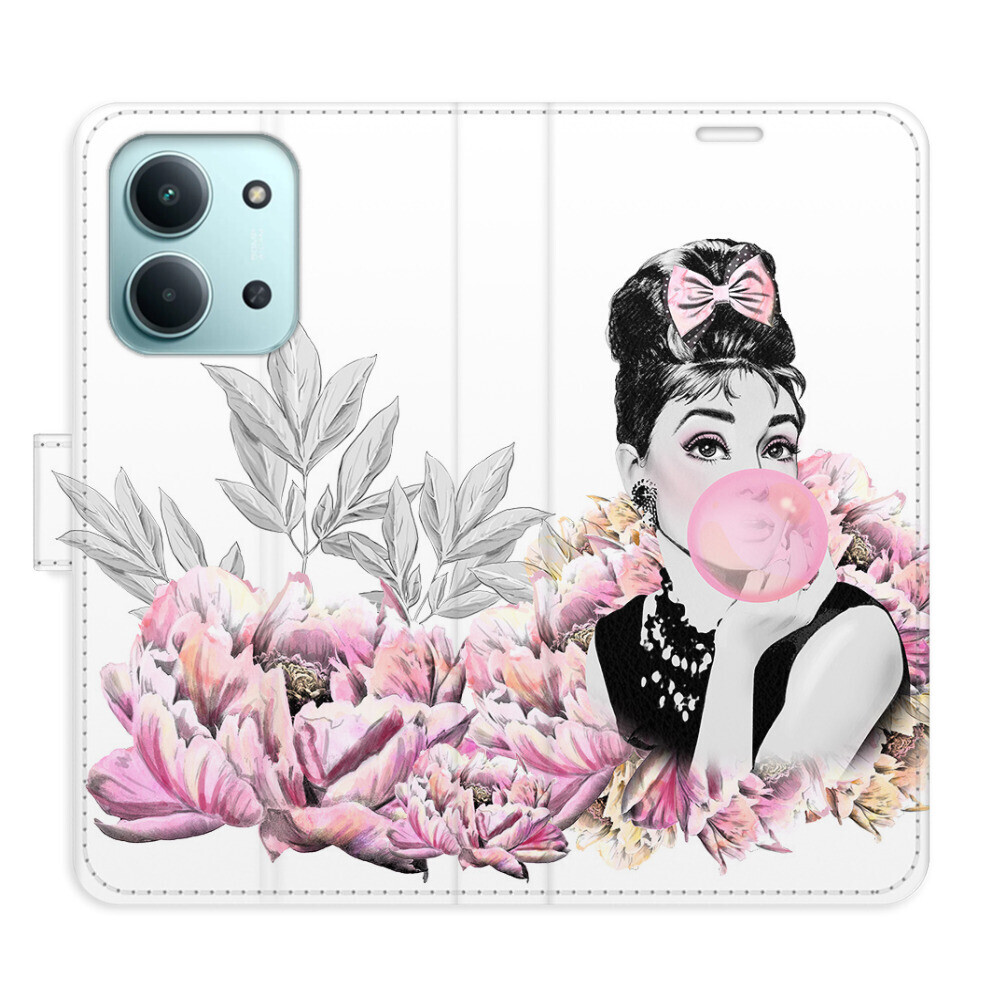 Flipové puzdro iSaprio - Girl with bubble - Xiaomi Redmi 15C