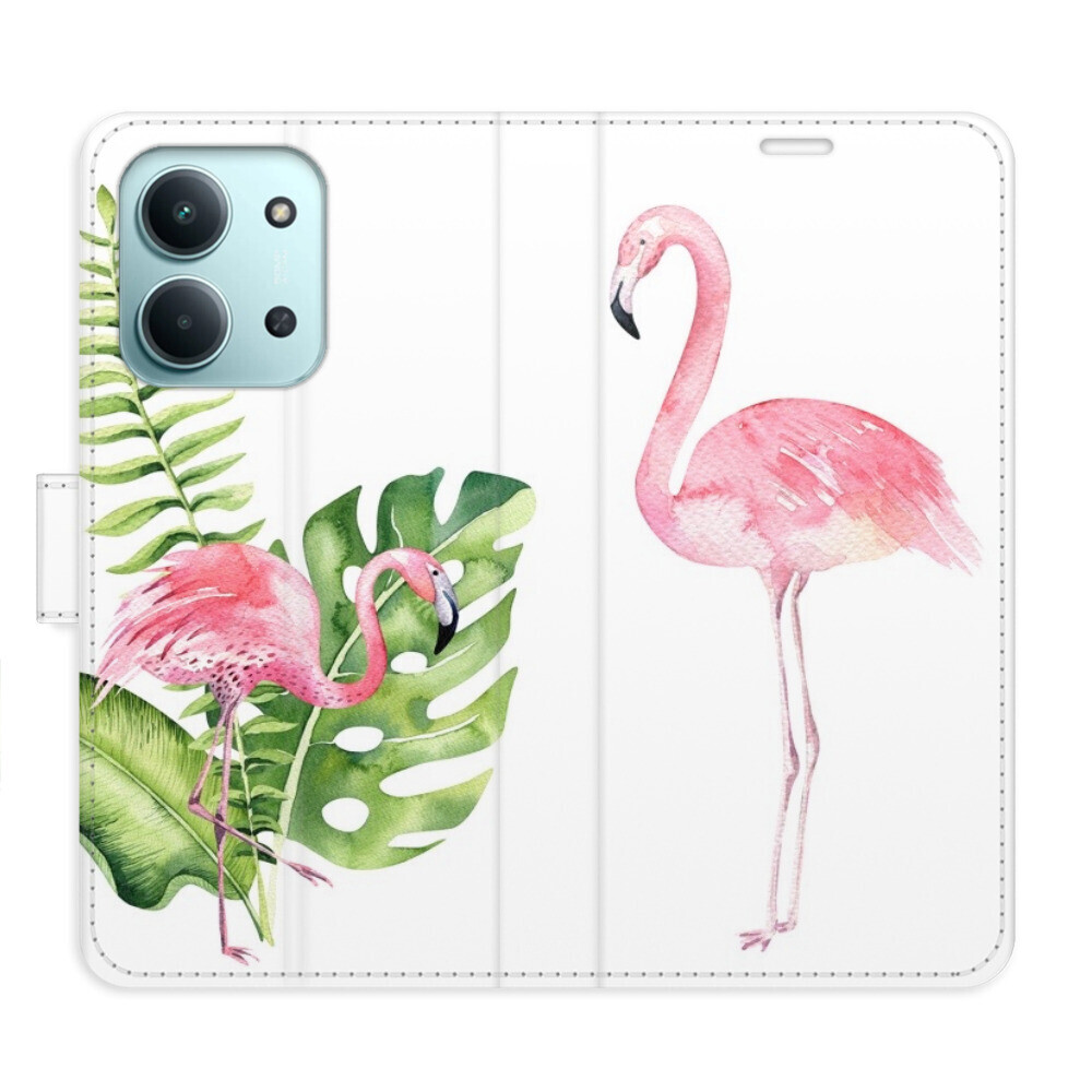Flipové puzdro iSaprio - Flamingos - Xiaomi Redmi 15C