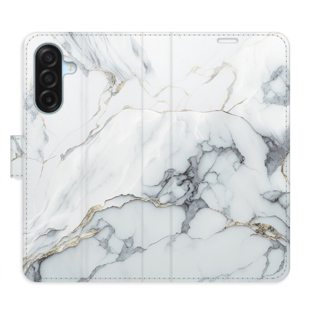 Flipové puzdro iSaprio - SilverMarble 15 - Samsung Galaxy A17 / A17 5G