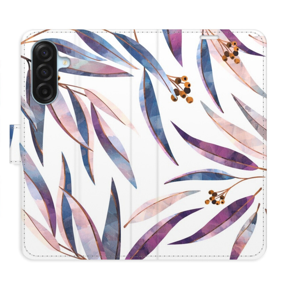 Flipové puzdro iSaprio - Ornamental Leaves - Samsung Galaxy A17 / A17 5G