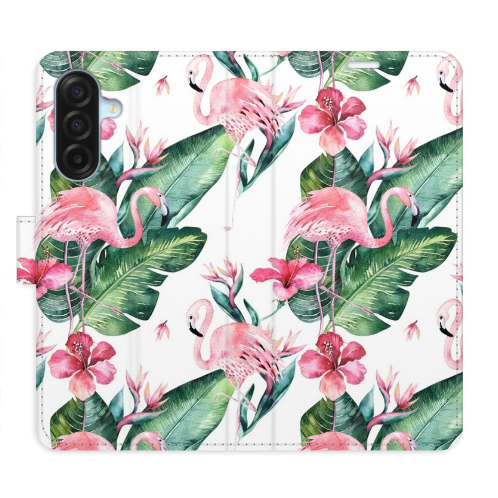 Flipové puzdro iSaprio - Flamingos Pattern - Samsung Galaxy A17 / A17 5G