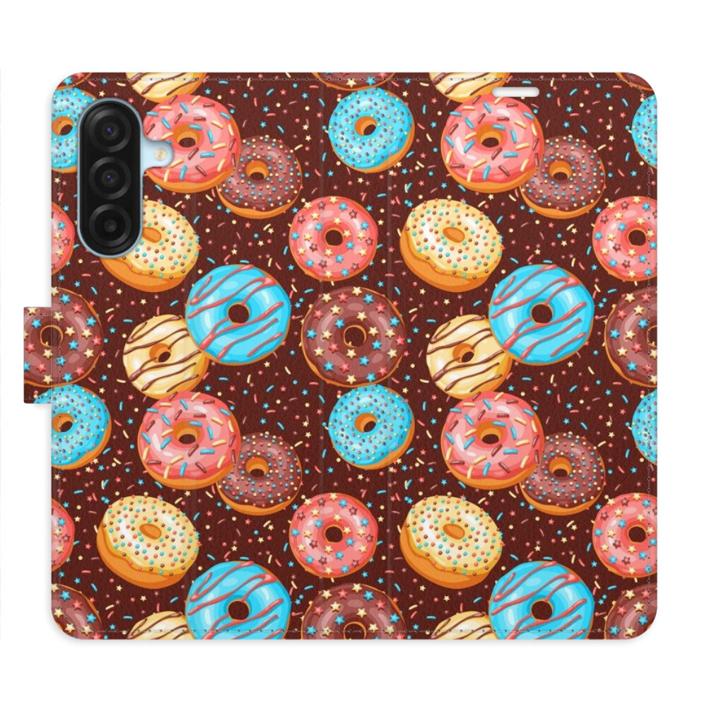 Flipové puzdro iSaprio - Donuts Pattern - Samsung Galaxy A17 / A17 5G