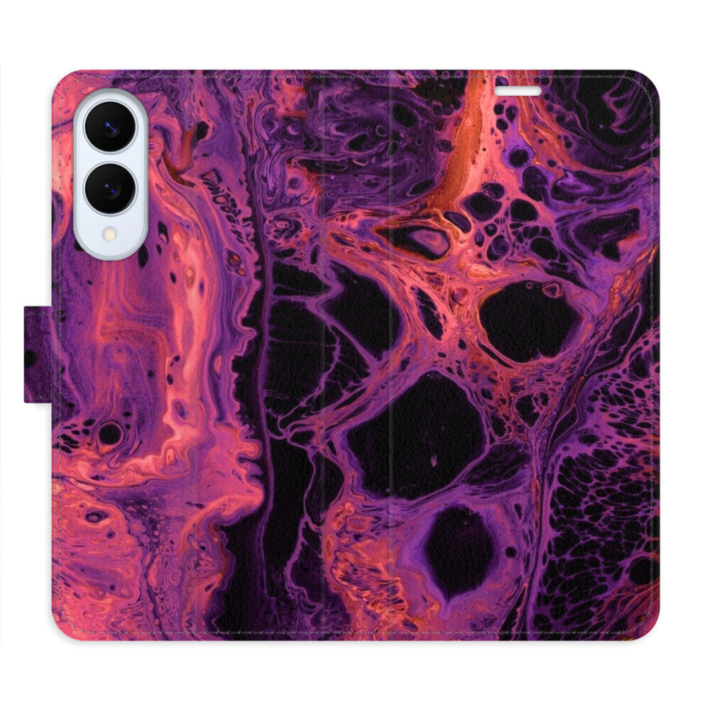 Flipové puzdro iSaprio - Abstract Dark 02 - Samsung Galaxy S25 Edge