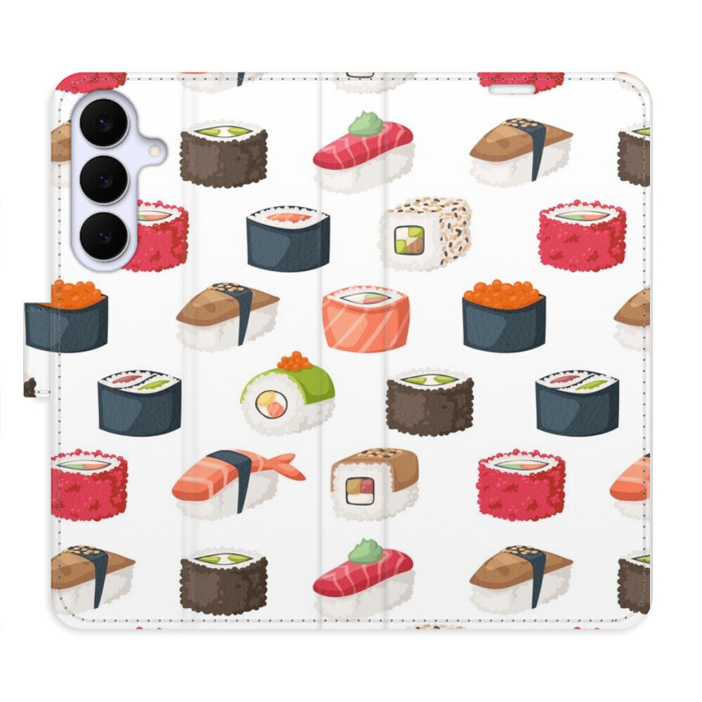 Flipové puzdro iSaprio - Sushi Pattern 02 - Samsung Galaxy S25 FE