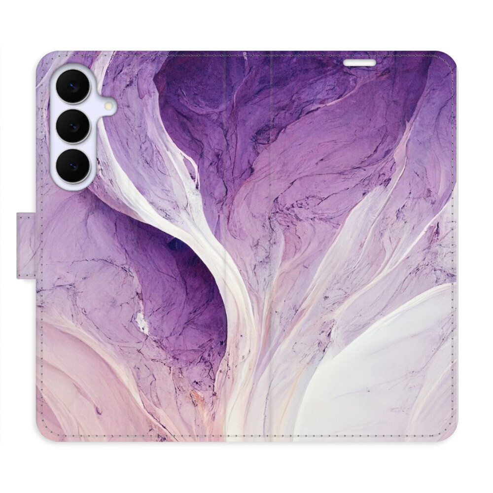 Flipové puzdro iSaprio - Purple Paint - Samsung Galaxy S25 FE