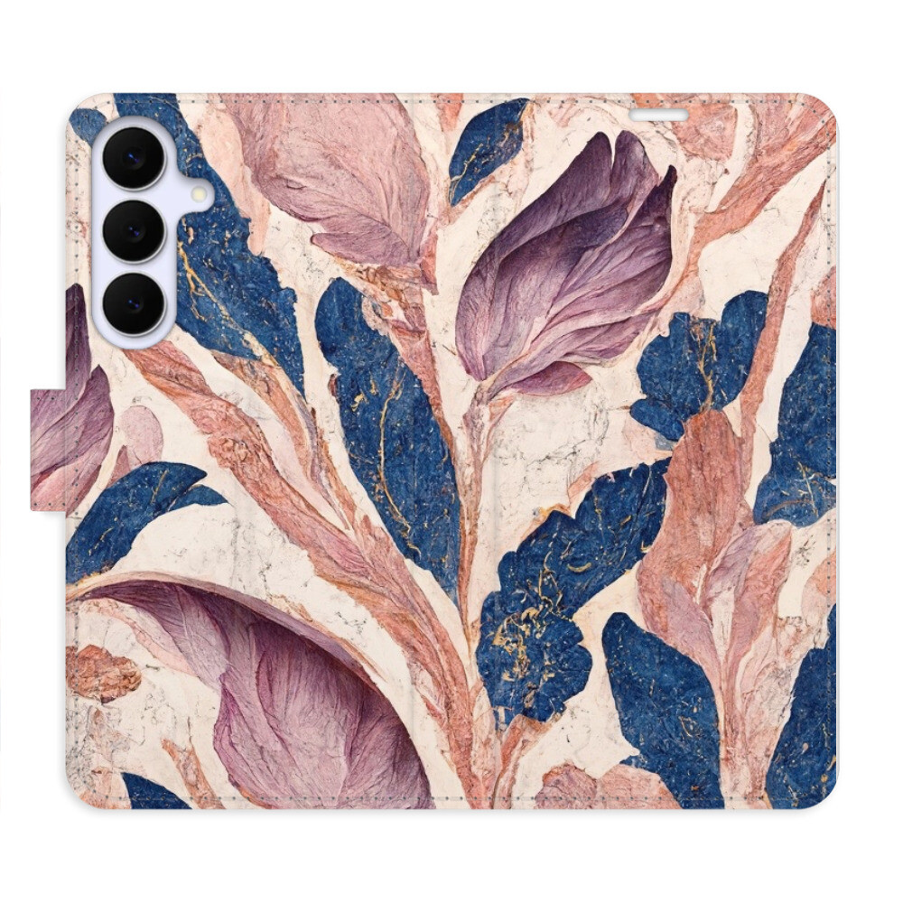 Flipové puzdro iSaprio - Old Leaves 02 - Samsung Galaxy S25 FE