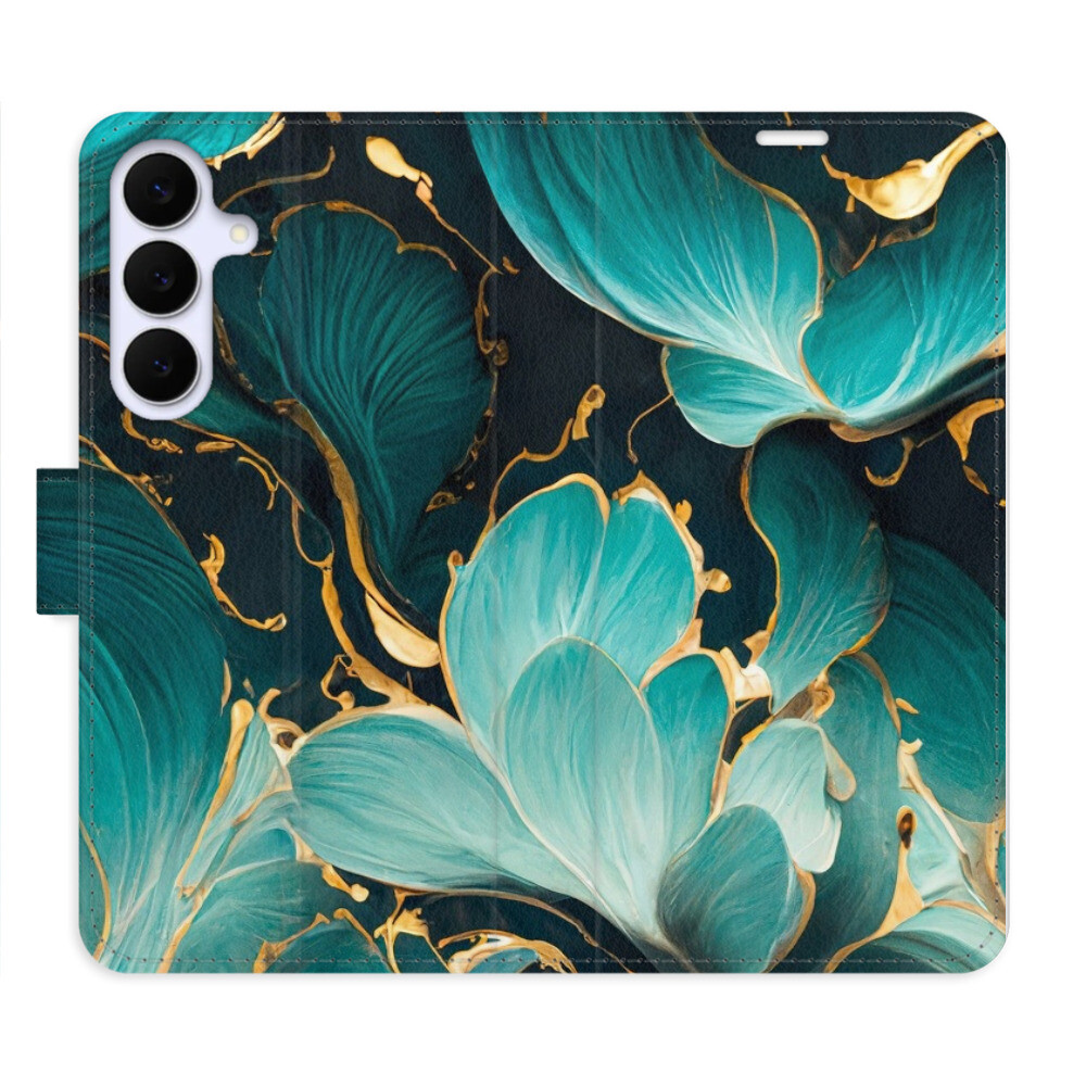 Flipové puzdro iSaprio - Blue Flowers 02 - Samsung Galaxy S25 FE