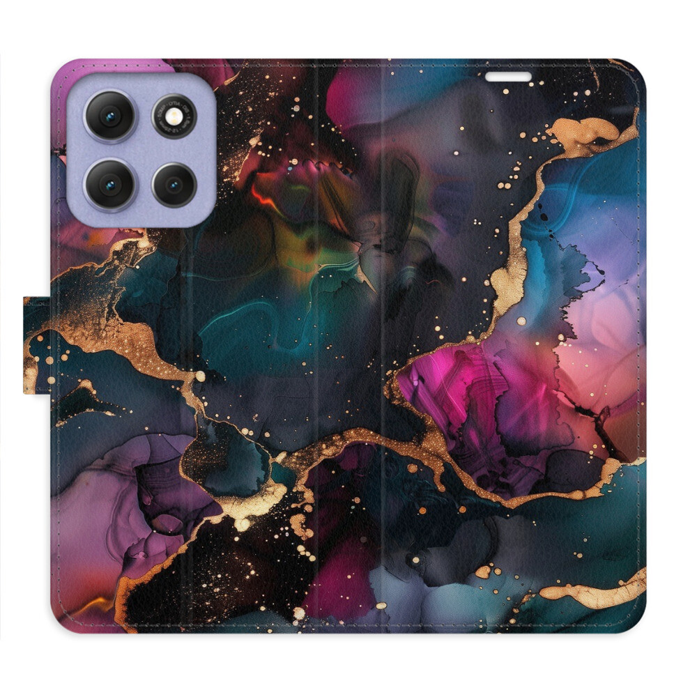 Flipové puzdro iSaprio - Dark Marble - Motorola Moto G86 5G