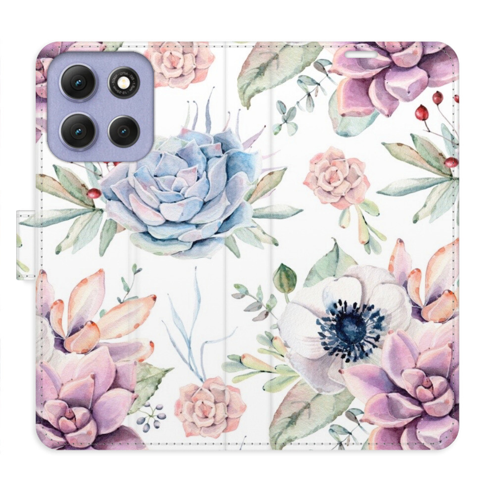 Flipové puzdro iSaprio - Succulents Pattern - Motorola Moto G86 5G