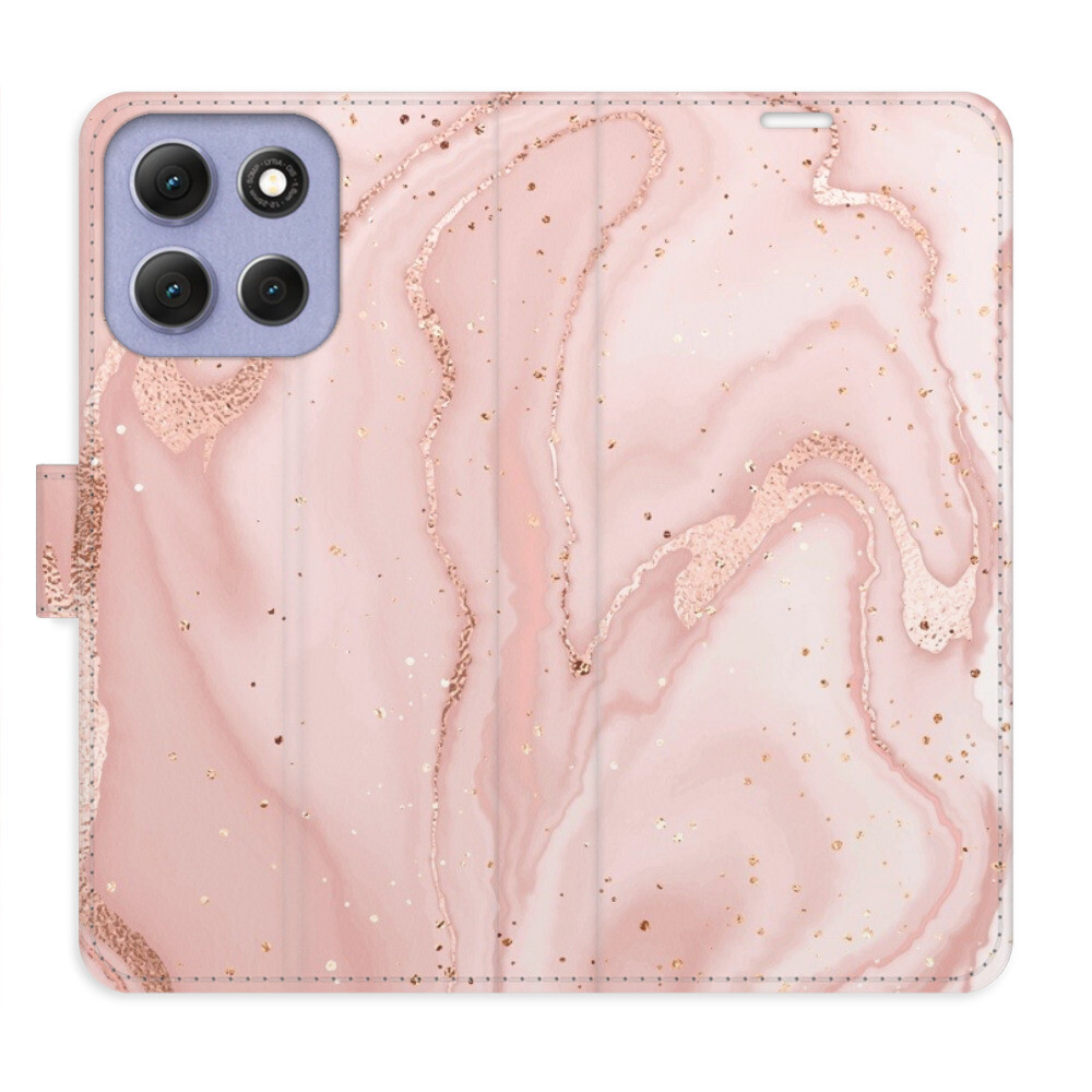 Flipové puzdro iSaprio - RoseGold Marble - Motorola Moto G86 5G
