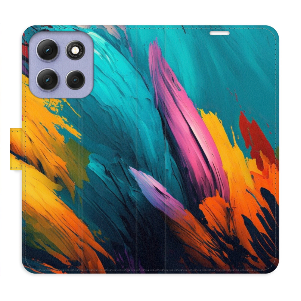 Flipové puzdro iSaprio - Orange Paint 02 - Motorola Moto G86 5G