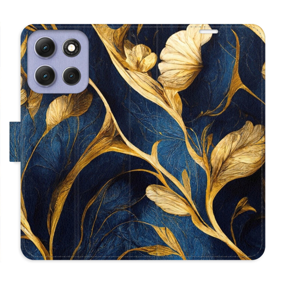 Flipové puzdro iSaprio - GoldBlue - Motorola Moto G86 5G