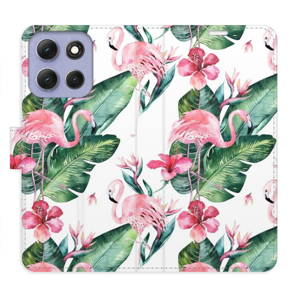 Flipové puzdro iSaprio - Flamingos Pattern - Motorola Moto G86 5G