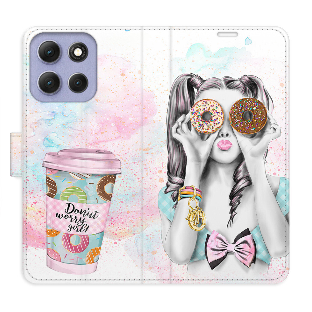 Flipové puzdro iSaprio - Donut Worry Girl - Motorola Moto G86 5G