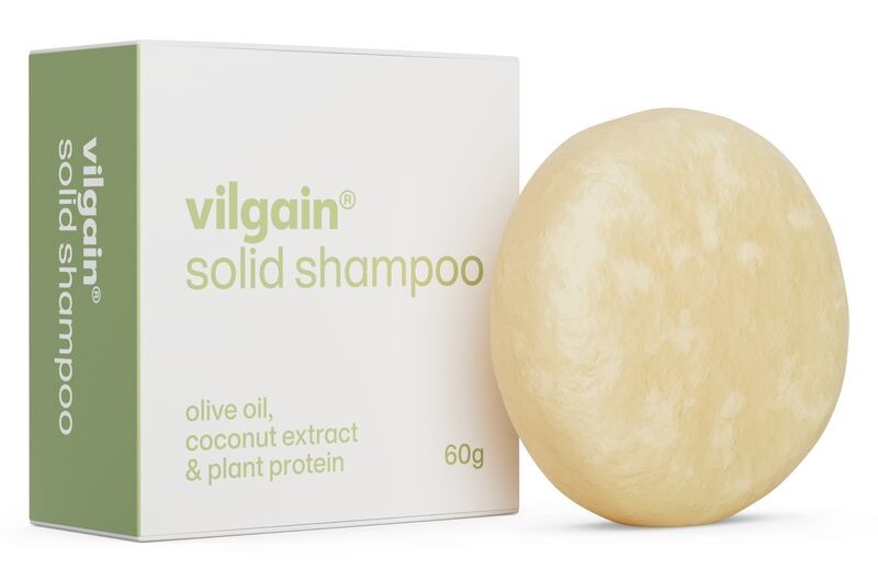 Vilgain Tuhý šampón – olivový olej, kokosový extrakt & rastlinný proteín 60 g