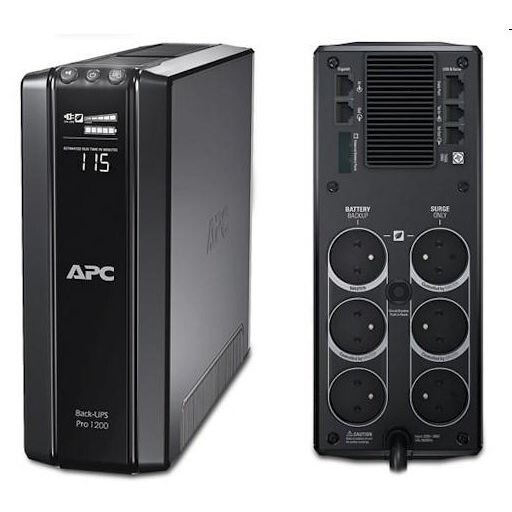 APC úsporný zdroj Back-UPS Pro 1200, 230V, CEE 75 BR1200G-FR
