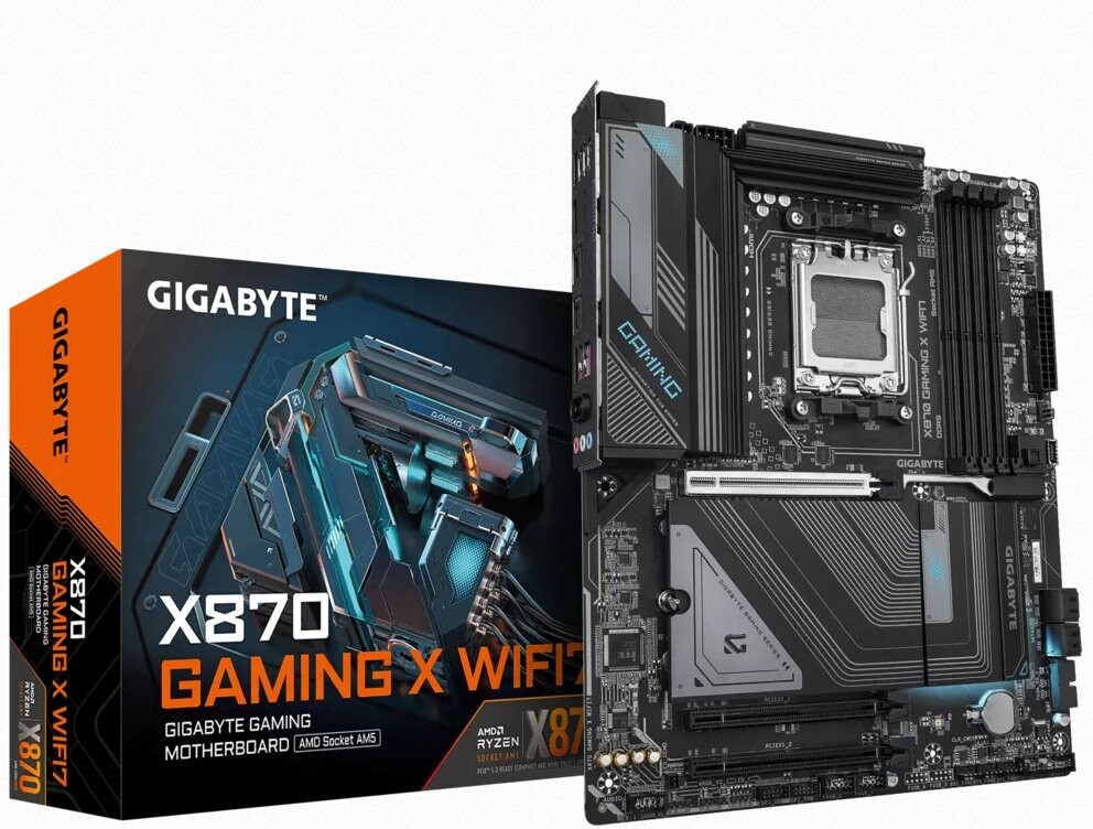 Gigabyte X870 GAMING X WIFI7, AMD X870, AM5, 4xDDR5, ATX X870 GAMING X WIFI7#obal